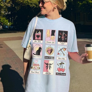 Romantiek Tropes Tarotkaart Shirt Comfort Kleuren Romantiek Reader Cadeau Slow Burn Vijanden Voor Liefhebbers Moreel Grijze Schurk Dark Romance Booklover
