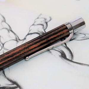REDÓ FLORENCE 1989 - Ballpoint pen "Apollonio Copper Lux", precious resin and 24Kt palladium plated bronze elements. Handmade in Florence-IT