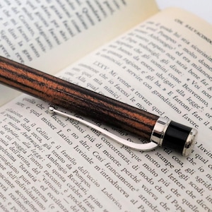REDÓ FLORENCE 1989 - Ballpoint pen "Apollonio Copper" precious resin with 24Kt palladium plated bronze elements. Handmade in Italy-Florence