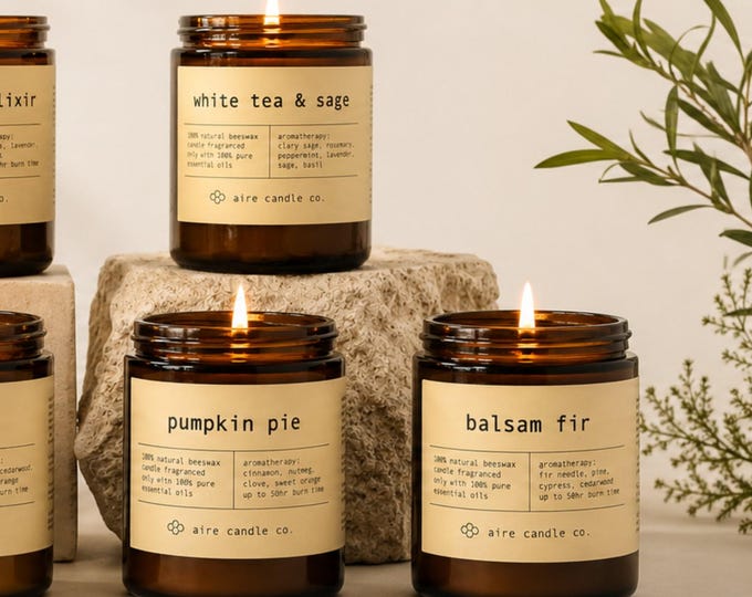 Essential Oil Beeswax Candles: Non-Toxic & Clean-Burning