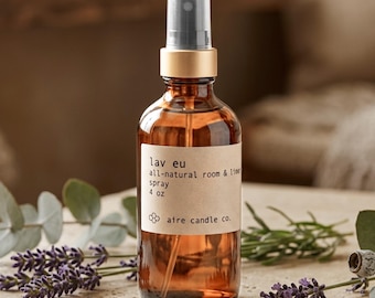 Lavender Eucalyptus Room Spray: All Natural Linen & Air Refresher