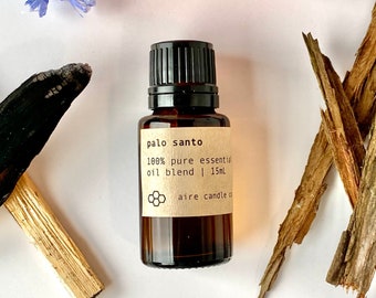 Palo Santo Essential Oil Blend | 100% Pure, All Natural, Undiluted Vegan Blend for Diffusers & Aromatherapy | High Quality Therapeutic Grade