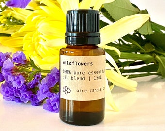 Wildflowers Essential Oil Blend | 100% Pure, All Natural, Undiluted Vegan Blend for Diffusers, Aromatherapy | High Quality Therapeutic Grade