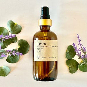 Lavender Eucalyptus Room Spray: All Natural Linen & Air Refresher