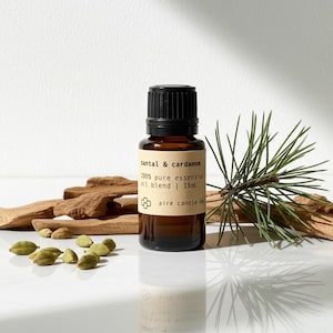Santal & Cardamom Essential Oil Blend: 100% Pure, Therapeutic Grade Aromatherapy Diffuser Blend (15 mL)