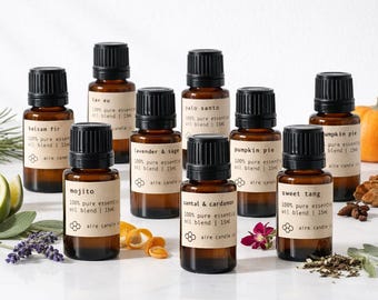 100% Pure Essential Oil Blends: Therapeutic Grade Aromatherapy (15 mL)