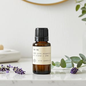 Lavender Eucalyptus Essential Oil Blend: 100% Pure, Therapeutic Grade Aromatherapy Diffuser Blend (15 mL)