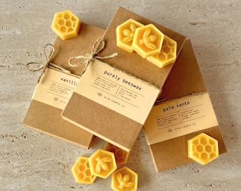 Beeswax Melts: Essential Oil Scented Wax Tarts (Pack of 8)