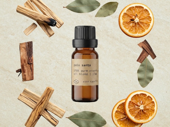 Palo Santo Essential Oil Blend: 100% Pure Palo Santo, Cedarwood, Patchouli & Orange (15 mL)