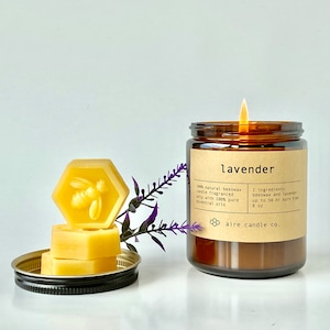 Beeswax Candles 100% Pure Organic Beeswax and Pure Essential Oils Non-Toxic, Sustainable, Clean Burning & Local Handpoured in Cape Cod image 3