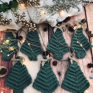 Christmas Tree garland, Rustic holiday garland, farmhouse garland, winter garland, holiday garland, Chritstmas tree bunting, boho home decor