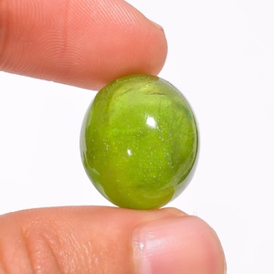 Peridot Oval Shape, Peridot Cabochon, Peridot Loose Gemstone For Making Jewelry 29.8 Ct. 18X16X12 mm Y-726