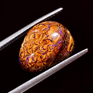 Opale boulder naturale, cabochon di forma fantasia, pietra preziosa sfusa da 6,5 ​​ct, 14x11x6 mm, Y-8189