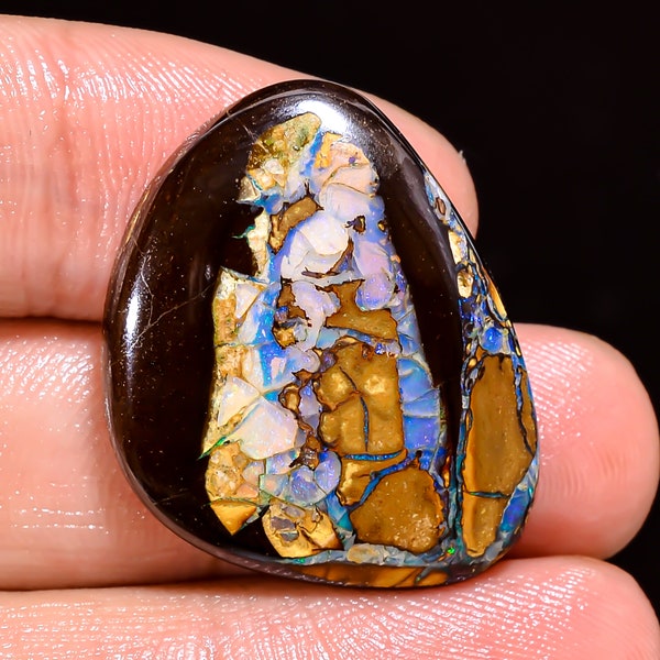 Boulder Opal Fancy Shape Cabochon Natural loose Gemstone For Making Jewelry 34 Ct. 29X22X6 mm Y-7331
