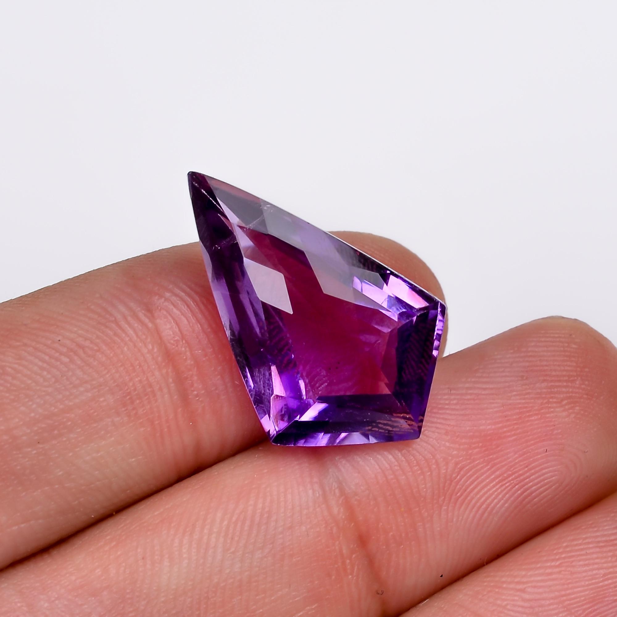 Natural Pink Amethyst Shield Cut Gemstone: 11.5 Ct, 23X14X8 Mm - Etsy