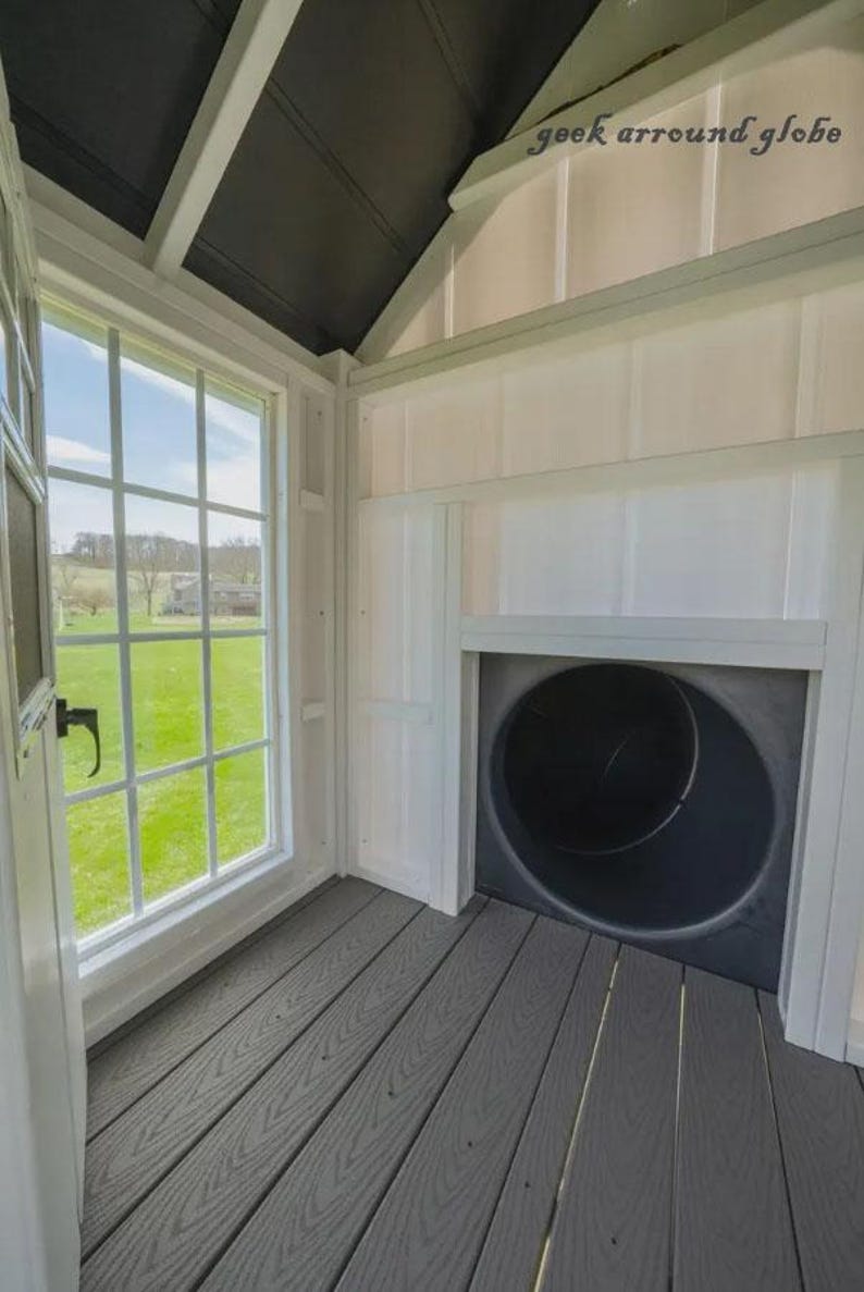 Rustic Aframe Wooden Playhouse Outdoor Kids Cottage With Porch