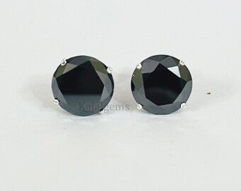 Certified 4 cts Black Diamond Earring AAA Grade Birthday Gift, Anniversary Gift