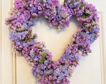 Dried Flower Heart Wreath | Door Wreath | Dried Wreath