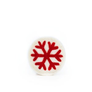 Rote Schneeflocke Seife