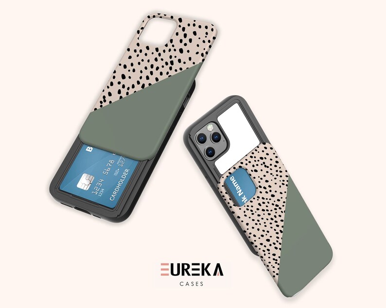 iPhone 12 Mini iPhone 11 Pro Max iPhone SE Available for iPhone 12 Pro Max Olive Dots CARD+MIRROR Premium iPhone Case 11 12 Pro