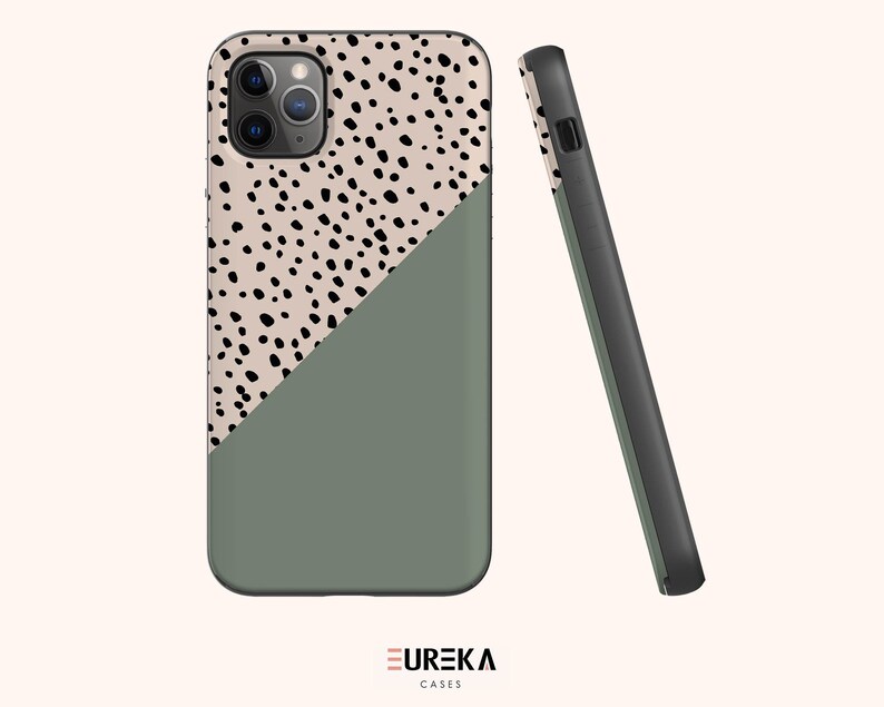 iPhone 12 Mini iPhone 11 Pro Max iPhone SE Available for iPhone 12 Pro Max Olive Dots CARD+MIRROR Premium iPhone Case 11 12 Pro