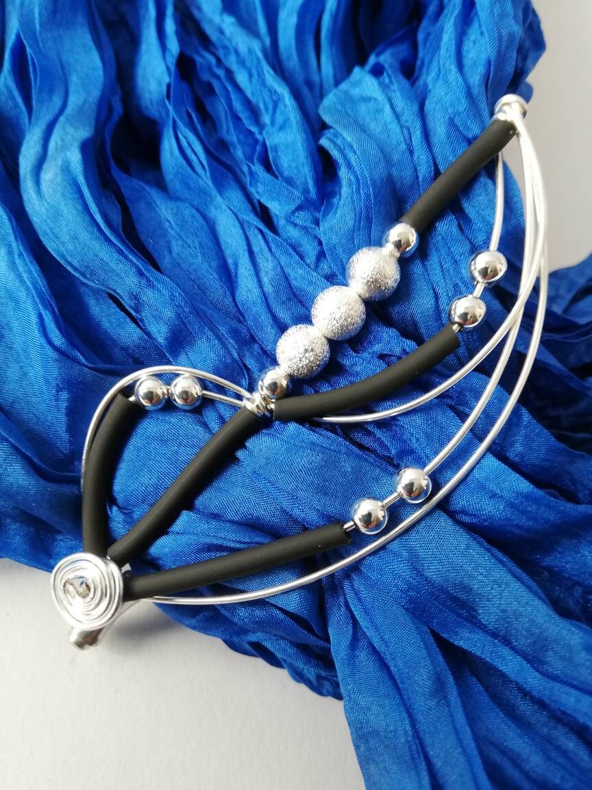 Tuchnadel Silberbrosche Kiltnadel Schalspange Hutnadel Schließe Strickjacken Poncho  Anstecknadel Schal Halter Geschenkideen für Frauen