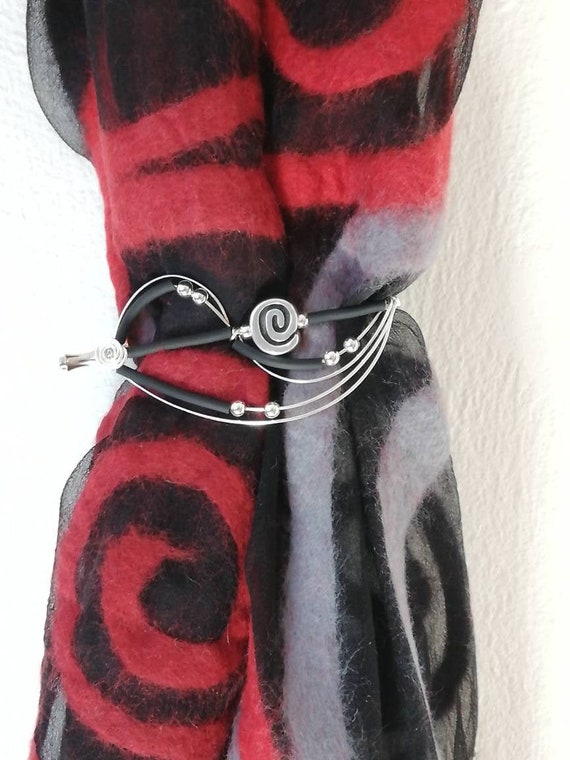 de tela Broche de plata Kilt Aguja Bufanda Brace - Etsy España