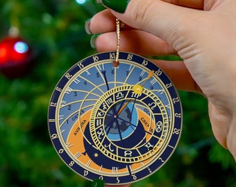 Prague clock Ceramic Ornament