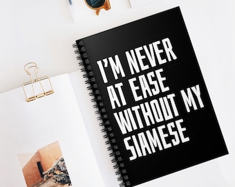 Cuaderno para gatos siameses (Barcos desde EE. UU.)
