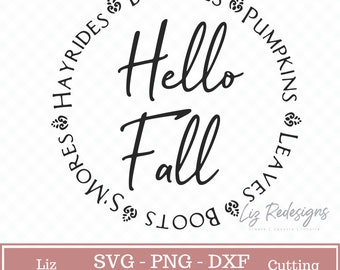 Fall svg - Autumn svg - Hayride - Bonfires - Pumpkins - Png -Dxf - Cricut - Cut Files - Silhouette Files - Download - Print