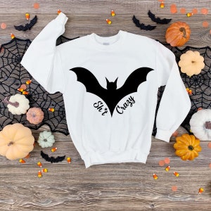 Bat Shit Crazy Svg - Sylwetka nietoperza Svg - Halloween Svg - Bat Sh*t Crazy Svg - Cyfrowy plik do cięcia