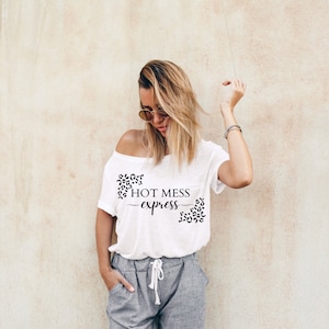 Hot Mess Express Leopard Svg - Hot Mess Express Svg - Hot Mess Svg - Shirt SVG - Clipart - Cut Files For Cricut Silhouette - Download