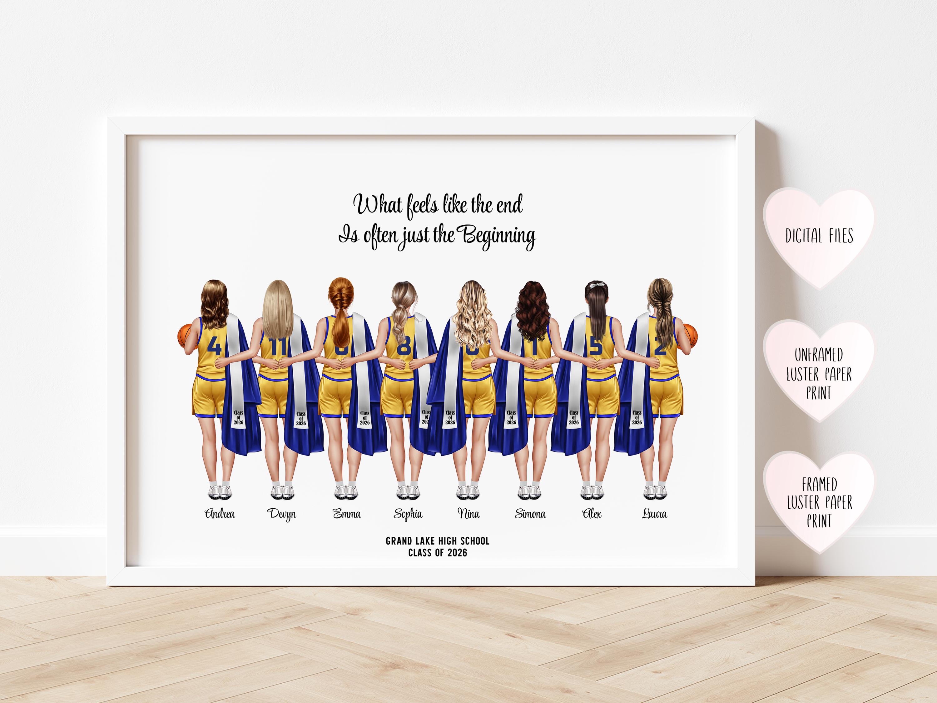 Basketball Team Graduation Gift Basketball Senior Gift for Girls Custom ...