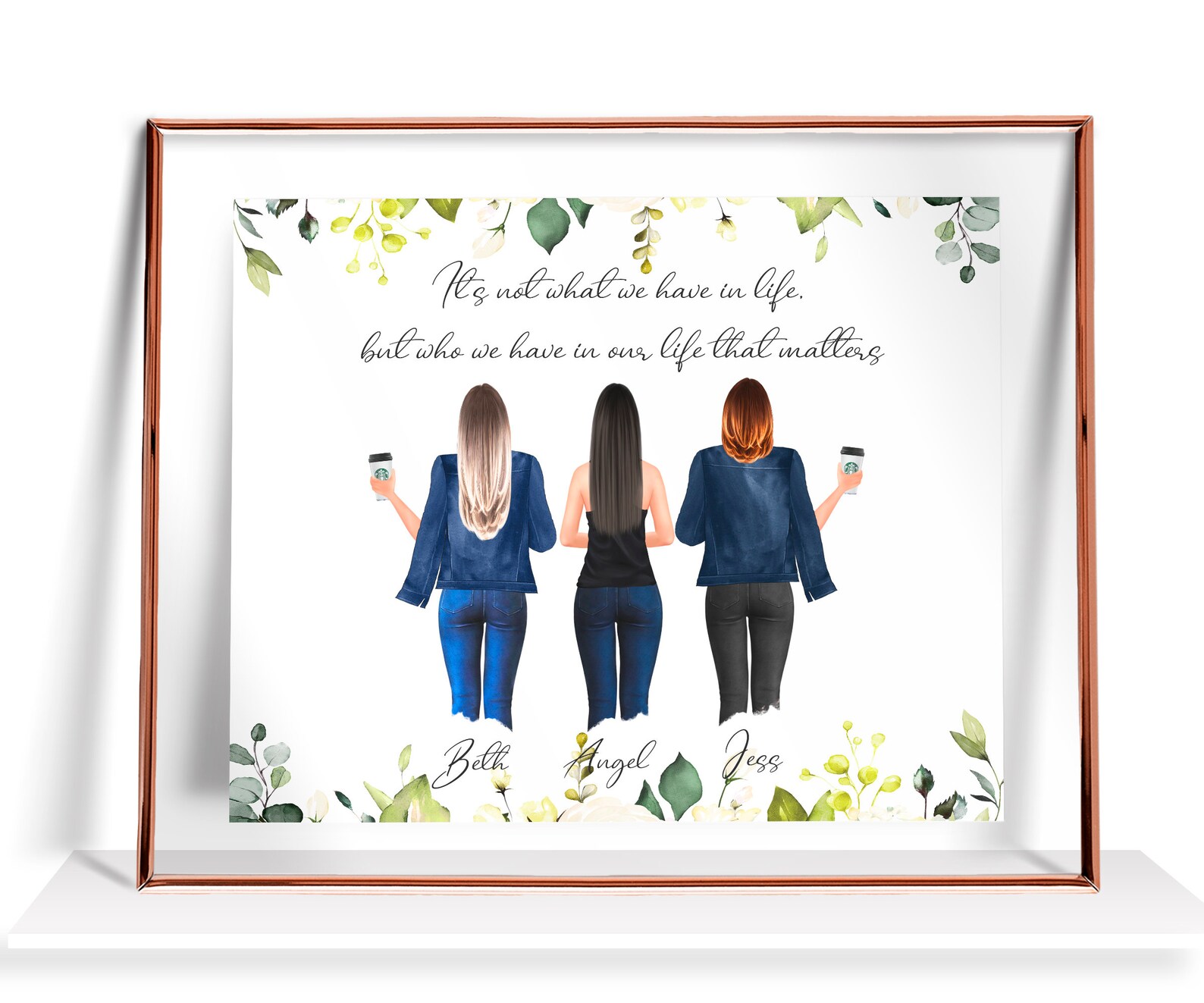 Best Friend Gifts 3 Best Friends Gift Personalized gift Etsy