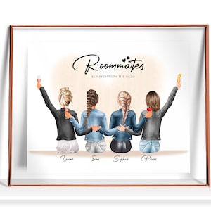 Dorm Decor Roommate Gift Roommate print Print Roomie Gift Dorm Room Decor Roommatee Print Dorm Decor For College Girls Roommate Illustration