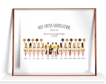 Senior Cheer Gifts For Team Cheer Team Gift Cheerleader Gifts Cheer Prints Cheerleading Gift Cheer Graduation Gifts Cheerleader Print