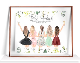5 Best Friends Gift Five Best Friends Print 5 Friends Poster - Etsy 5 Best Friends Gift Five Best Friends Print 5 Friends Poster - Etsy
