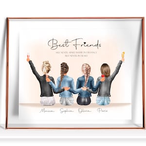 Best Friend Gift Best friend birthday gifts 4 friends Gift Personalized Friendship Gift 4 Best Friend Print Best friend print Gift For Her