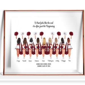 Senior Cheer Gifts For Team Cheer Team Gift Cheerleader Gifts Cheer Prints Cheerleading Gift Cheer Graduation Gifts Cheerleader Print