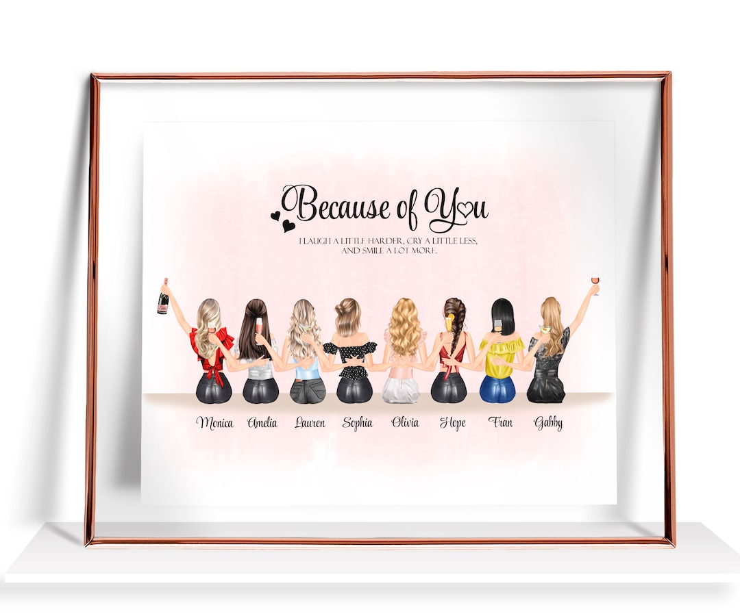 LKJHGF Miglior Amica Portachiavi | Mia Migliore Amica | Amicizia per Sempre Bestie Regalo Di Compleanno Sconti Diplomi Natale Lunga Distanza Souvenir, argento, L
