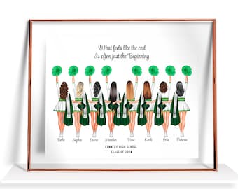 Senior Cheer Gifts For Team Cheer Team Gift Cheerleader Gifts Cheer Prints Cheerleading Gift Cheer Graduation Gifts Cheerleader Print