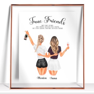 Friendship Gift Best Friend Birthday Gifts Friends Gift Personalized Best Friend gift Friendship Print Best Friend Gifts Best Friend Picture