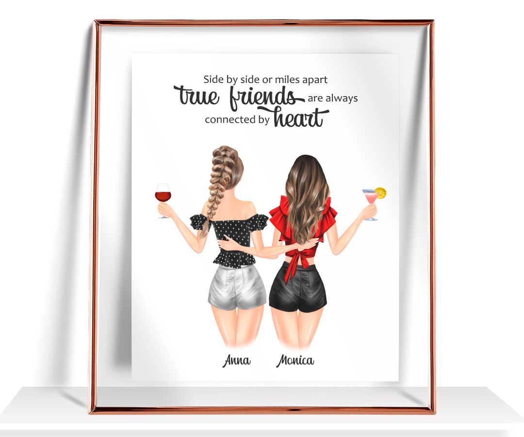 Personalised Best Friend Gifts 5 Best Friends Print Gift for Her  Personalized Gift Five Best Friends Picture Birthday Gifts Sisters Gift -   Finland