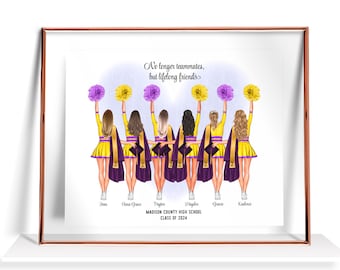 Senior Cheer Gifts For Team Cheer Team Gift Cheerleader Gifts Cheer Prints Cheerleading Gift Cheer Graduation Gifts Cheerleader Print