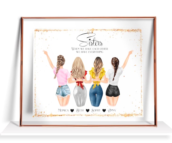 Make-up-Tasche „To My Sister“ – Personalisierbare Geschenkidee Für Schwester & Freundinnen