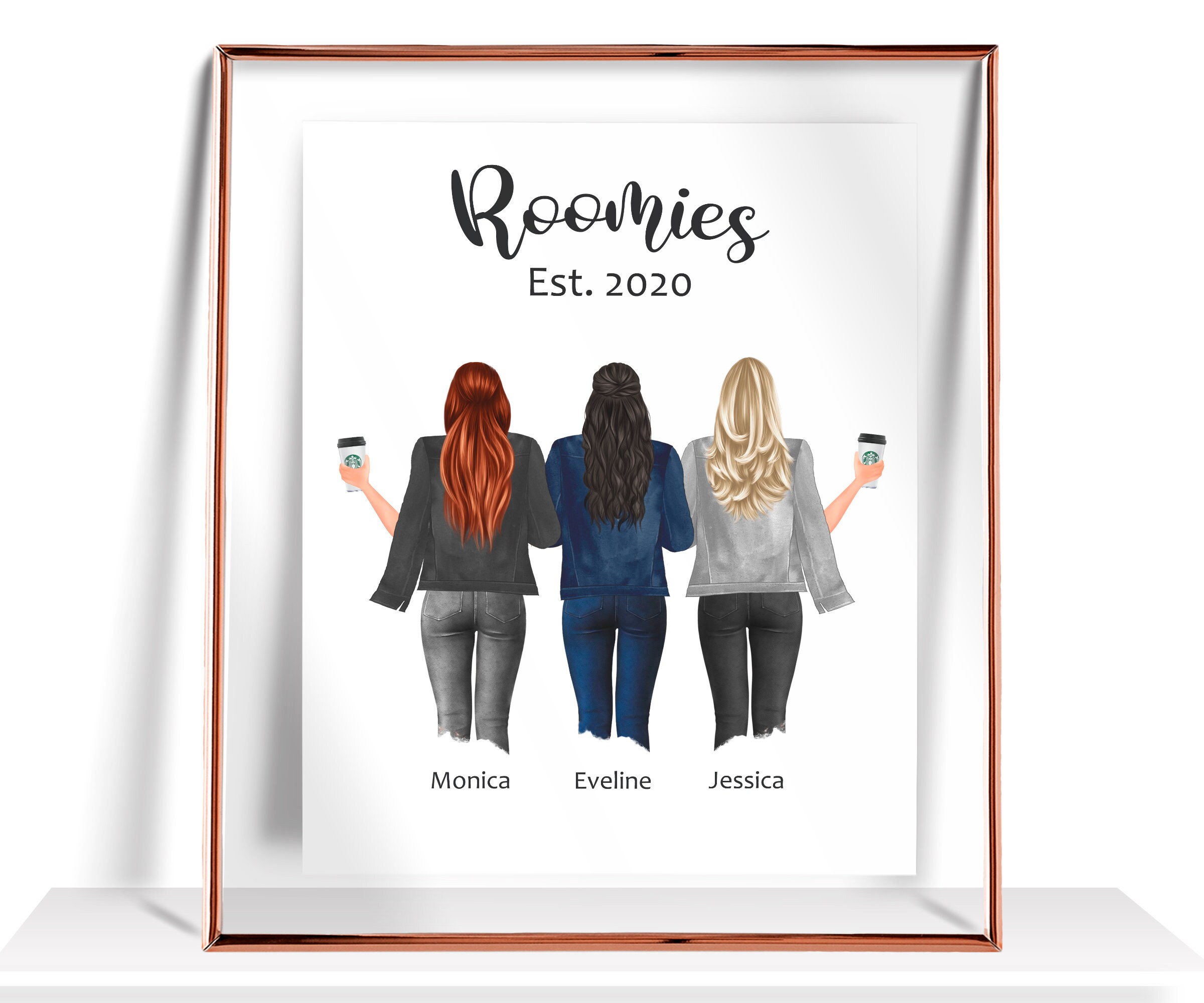 Roomies Gift Roommates Dorm Wall Decor Graduate Gift College | Etsy