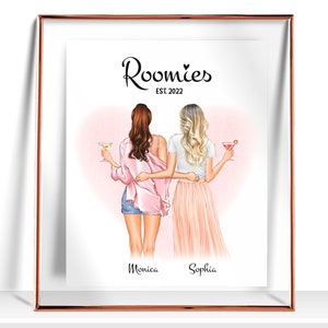 Dortoir Déco colocataire Cadeau Dortoir Décor pour les collégiennes Colocataire imprimer Colocataire Décor Colocataire Anniversaire Cadeau Dortoir Chambre Décolleté Cadeau Room décoration Roomie cadeau