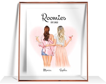 Wohnheim Dekor Zimmerkamerad Geschenk Wohnheim Dekor für College Mädchen Zimmerkamerad Print Zimmerkamerad Dekor Zimmerkamerad Geburtstag Geschenk Schlafsaal Dekor Roomie Geschenk