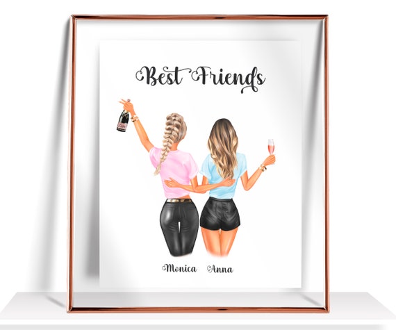 Best Friend Gift Best Friends Gift for Best Friend Bridesmaid Gift Gift for  Her Friend Frame Gift for Friend Birthday Gift 