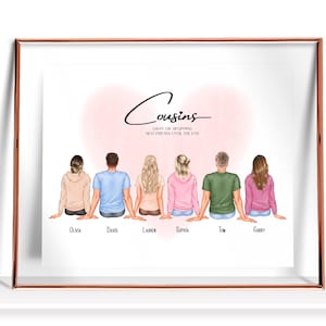 Cousins Gift From Cousin  Personalized Cousins Print  Cousin Birthday Gift Cousin Gifts For Christmas Custom Cousins Gift Sibling Gift